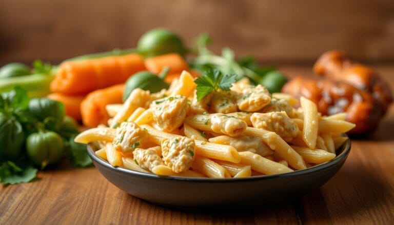 Buffalo Wings Garlic Parmesan Chicken Pasta